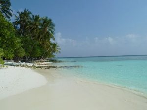 Una spiaggia dei Caraibi